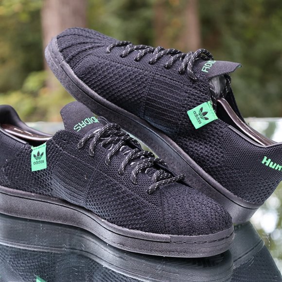 Adidas Pharrell Williams Primeknit Black Men’s Size 9 - Picture 8 of 11